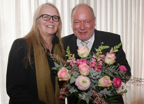 SPIO-Präsidentin Manuela Stehr und ihr Vorgänger Steffen Kuchenreuther 