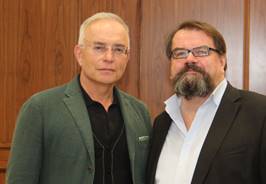 SPIO-Präsident Alfred Holighaus (r.) und Vize-Präsident Dr. Thomas Negele (HDF Kino e. V.)